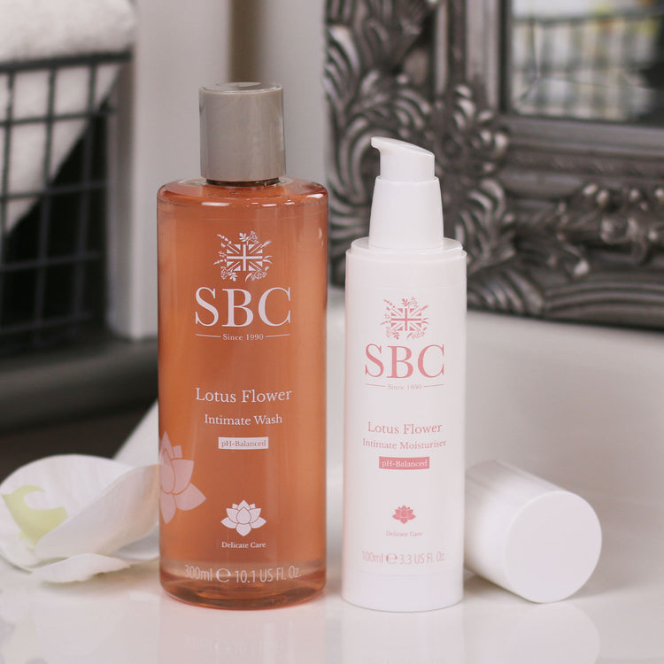 SBC Skincare's Lotus Flower Intimate Wash and 